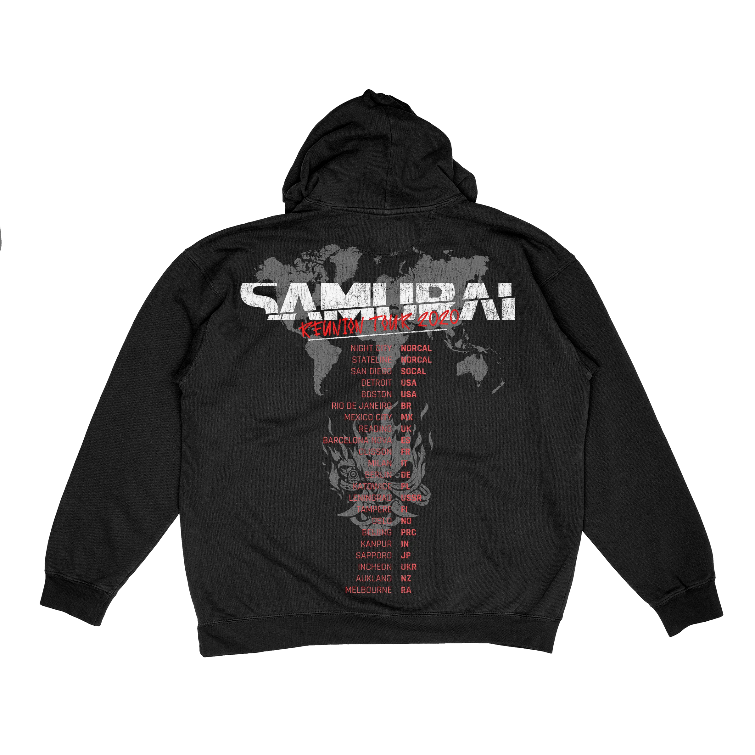 CYBERPUNK 2077: VINTAGE SAMURAI TOUR HOODIE - Image 3